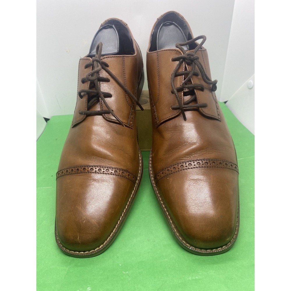 Florsheim Westside Cap Toe Oxford Shoes 11587-257 Cognac Brown Mens 13